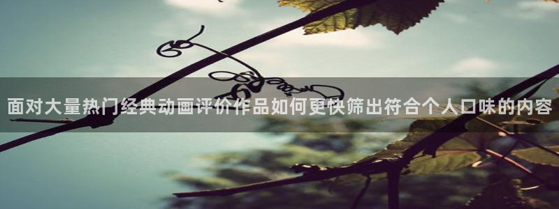 汗汗漫画阅读目录:面对大量热门经典动画评价作品如何更快筛出符合个人口味的内容配图